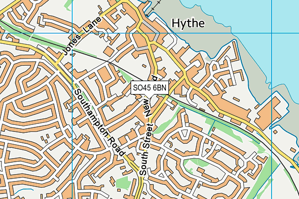 SO45 6BN map - OS VectorMap District (Ordnance Survey)