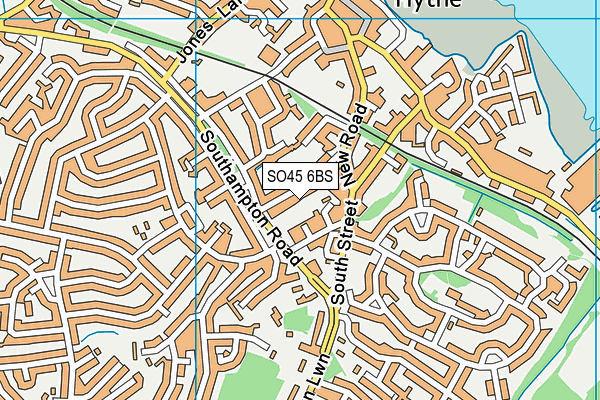 SO45 6BS map - OS VectorMap District (Ordnance Survey)