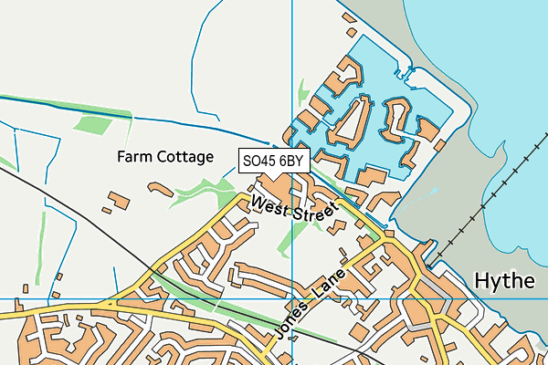 SO45 6BY map - OS VectorMap District (Ordnance Survey)