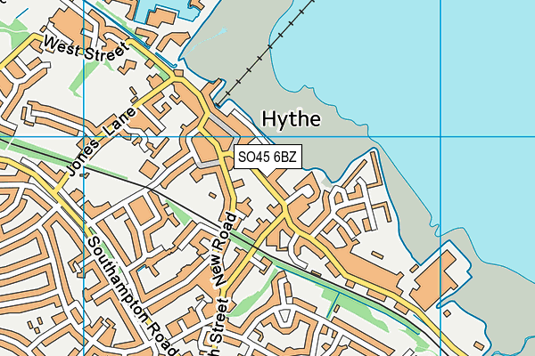 SO45 6BZ map - OS VectorMap District (Ordnance Survey)