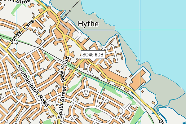 SO45 6DB map - OS VectorMap District (Ordnance Survey)