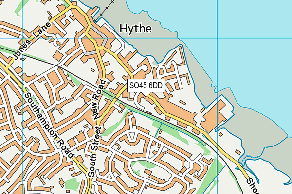 SO45 6DD map - OS VectorMap District (Ordnance Survey)