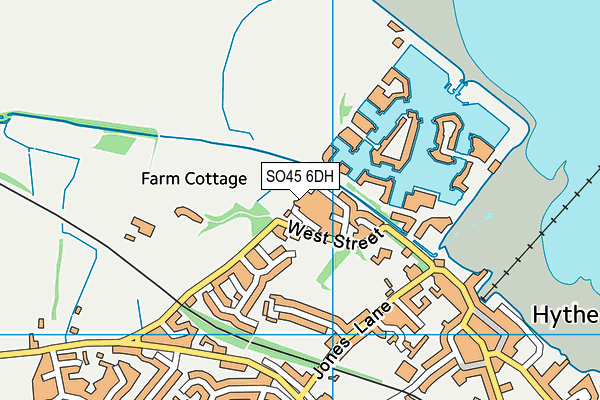 SO45 6DH map - OS VectorMap District (Ordnance Survey)