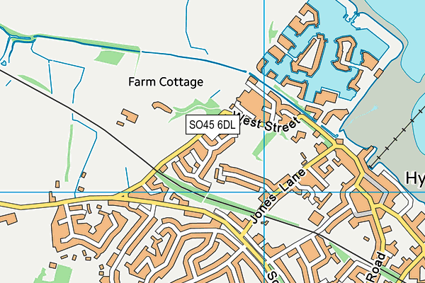 SO45 6DL map - OS VectorMap District (Ordnance Survey)