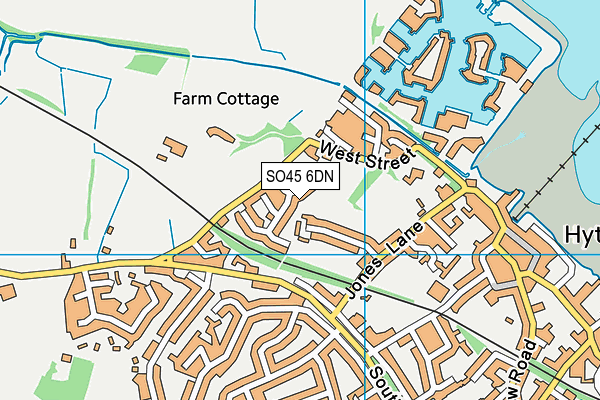 SO45 6DN map - OS VectorMap District (Ordnance Survey)