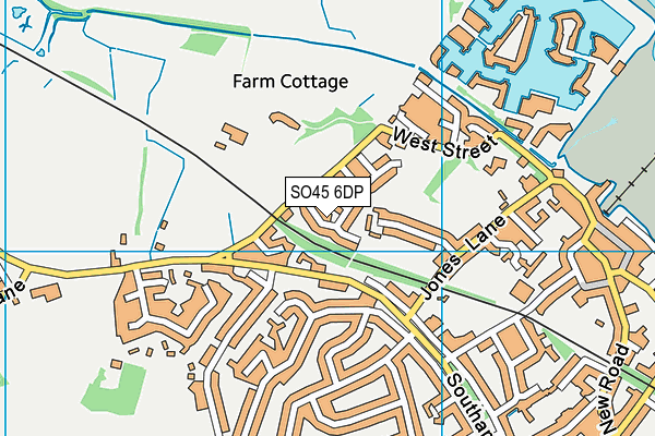SO45 6DP map - OS VectorMap District (Ordnance Survey)