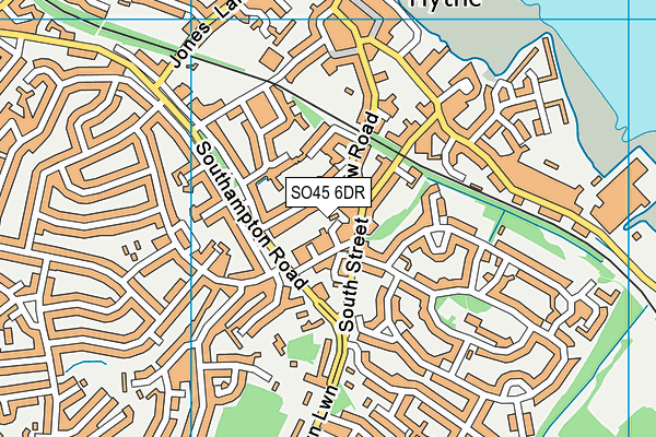 SO45 6DR map - OS VectorMap District (Ordnance Survey)