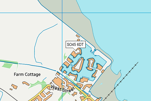SO45 6DT map - OS VectorMap District (Ordnance Survey)
