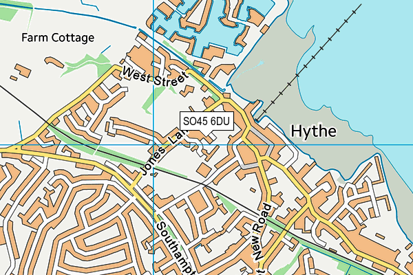 SO45 6DU map - OS VectorMap District (Ordnance Survey)