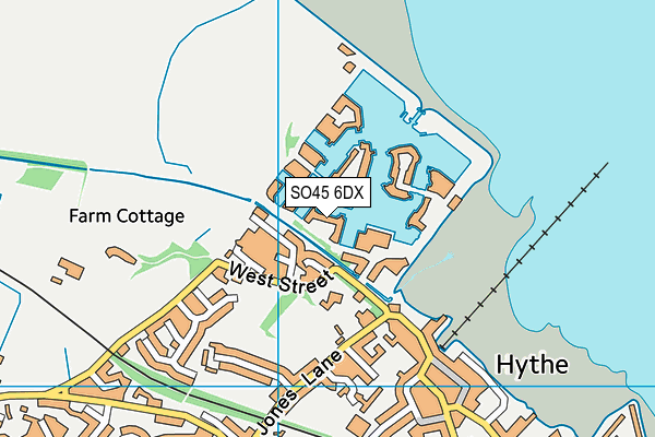 SO45 6DX map - OS VectorMap District (Ordnance Survey)