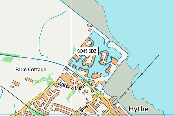 SO45 6DZ map - OS VectorMap District (Ordnance Survey)