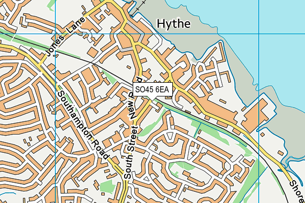 SO45 6EA map - OS VectorMap District (Ordnance Survey)