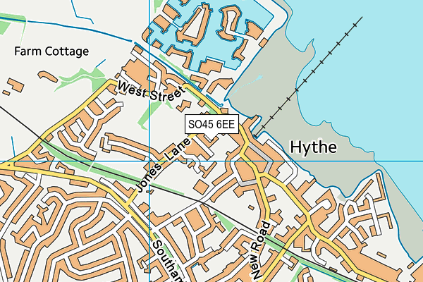 SO45 6EE map - OS VectorMap District (Ordnance Survey)