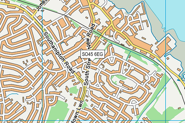 SO45 6EG map - OS VectorMap District (Ordnance Survey)