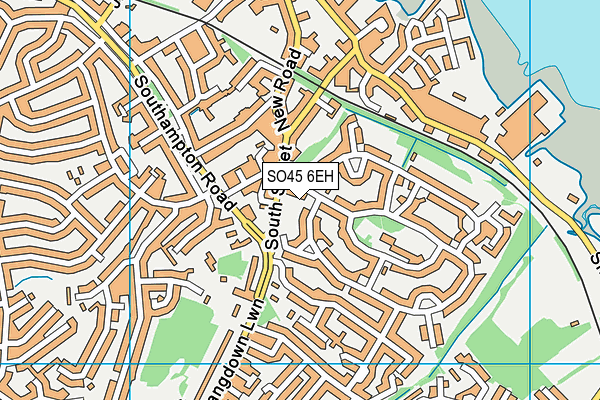 SO45 6EH map - OS VectorMap District (Ordnance Survey)