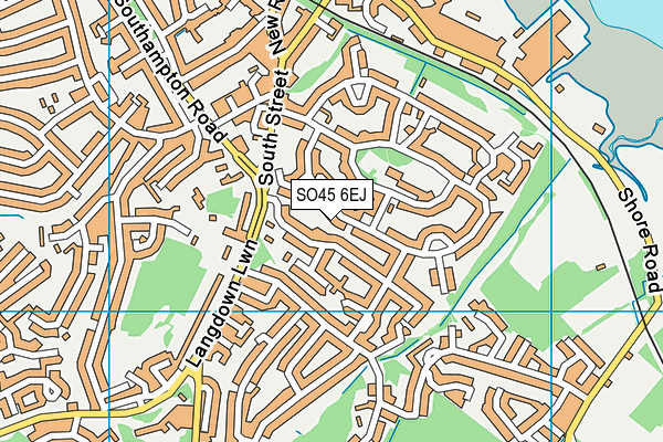 SO45 6EJ map - OS VectorMap District (Ordnance Survey)
