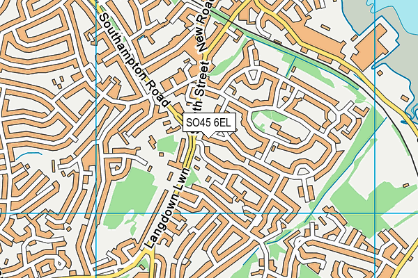 SO45 6EL map - OS VectorMap District (Ordnance Survey)