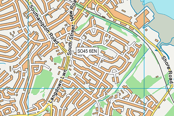 SO45 6EN map - OS VectorMap District (Ordnance Survey)