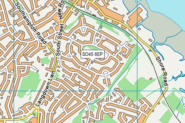 SO45 6EP map - OS VectorMap District (Ordnance Survey)