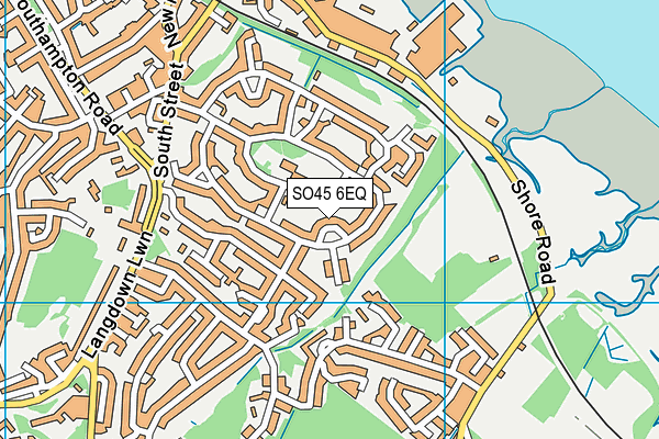 SO45 6EQ map - OS VectorMap District (Ordnance Survey)