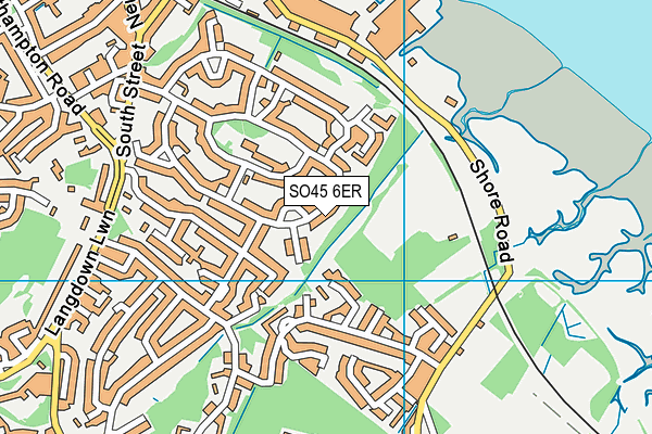 SO45 6ER map - OS VectorMap District (Ordnance Survey)