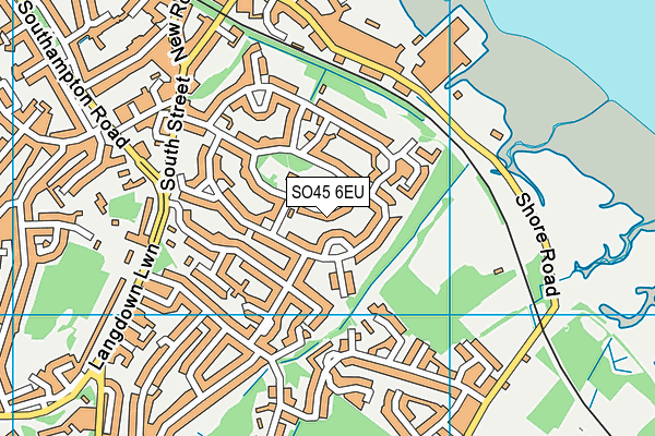 SO45 6EU map - OS VectorMap District (Ordnance Survey)