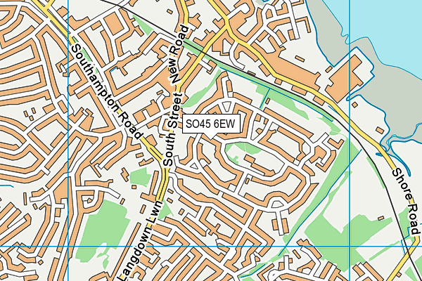 SO45 6EW map - OS VectorMap District (Ordnance Survey)