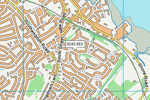 SO45 6EX map - OS VectorMap District (Ordnance Survey)