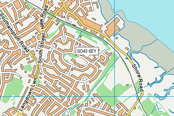 SO45 6EY map - OS VectorMap District (Ordnance Survey)