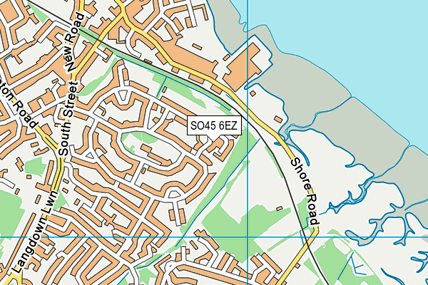 SO45 6EZ map - OS VectorMap District (Ordnance Survey)