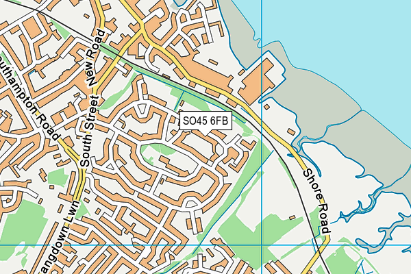 SO45 6FB map - OS VectorMap District (Ordnance Survey)