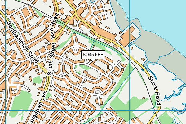 SO45 6FE map - OS VectorMap District (Ordnance Survey)