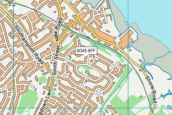 SO45 6FF map - OS VectorMap District (Ordnance Survey)