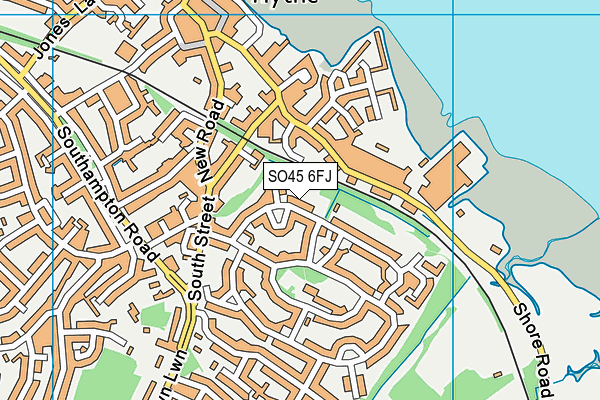 SO45 6FJ map - OS VectorMap District (Ordnance Survey)