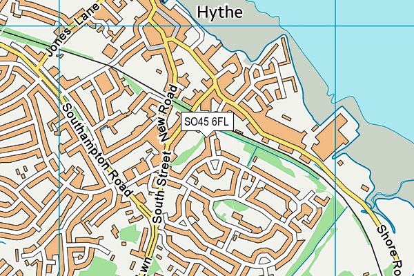 SO45 6FL map - OS VectorMap District (Ordnance Survey)