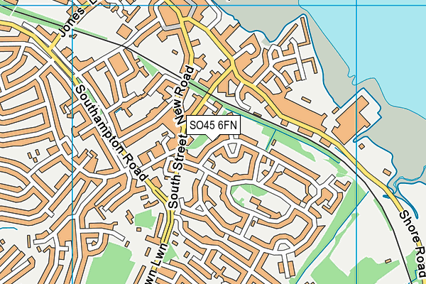 SO45 6FN map - OS VectorMap District (Ordnance Survey)