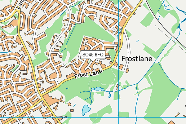 SO45 6FQ map - OS VectorMap District (Ordnance Survey)