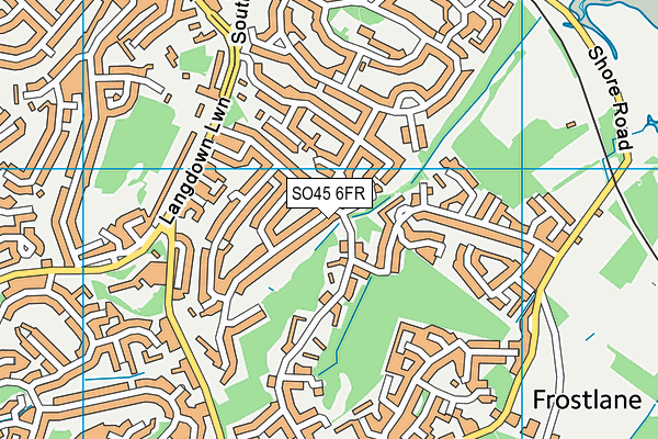 SO45 6FR map - OS VectorMap District (Ordnance Survey)
