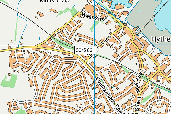 SO45 6GH map - OS VectorMap District (Ordnance Survey)
