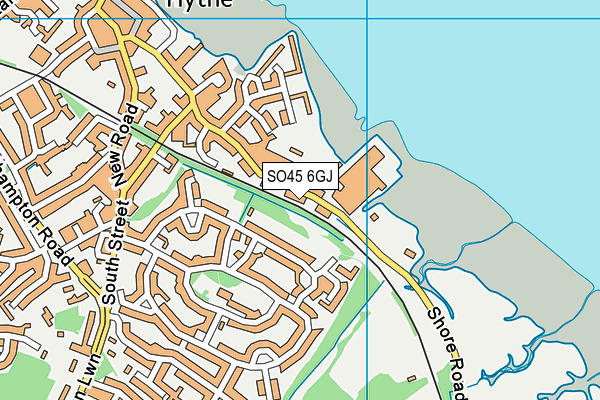 SO45 6GJ map - OS VectorMap District (Ordnance Survey)