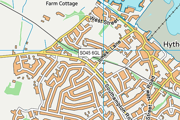 SO45 6GL map - OS VectorMap District (Ordnance Survey)