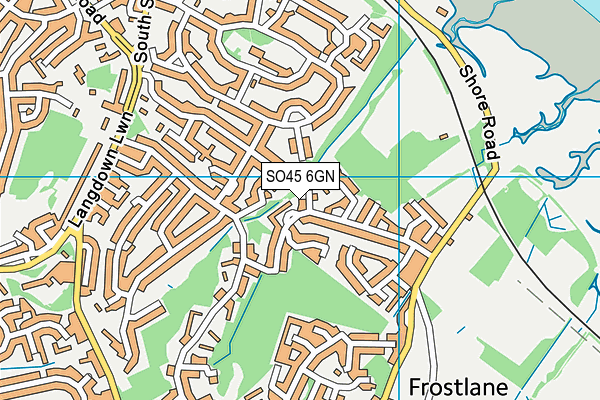 SO45 6GN map - OS VectorMap District (Ordnance Survey)