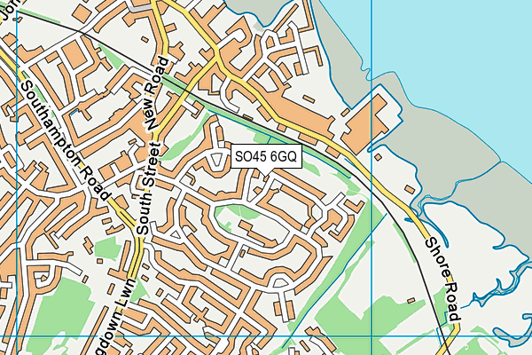 SO45 6GQ map - OS VectorMap District (Ordnance Survey)