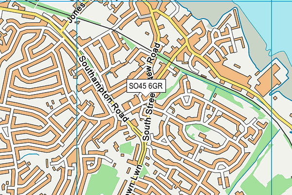 SO45 6GR map - OS VectorMap District (Ordnance Survey)