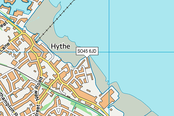 SO45 6JD map - OS VectorMap District (Ordnance Survey)