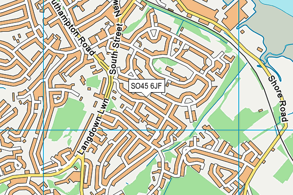 SO45 6JF map - OS VectorMap District (Ordnance Survey)