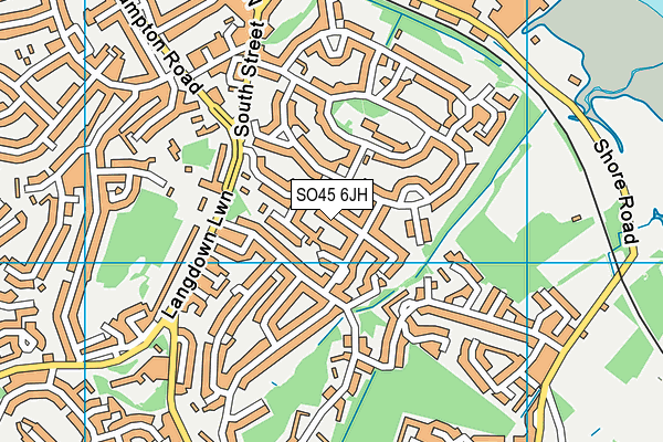 SO45 6JH map - OS VectorMap District (Ordnance Survey)