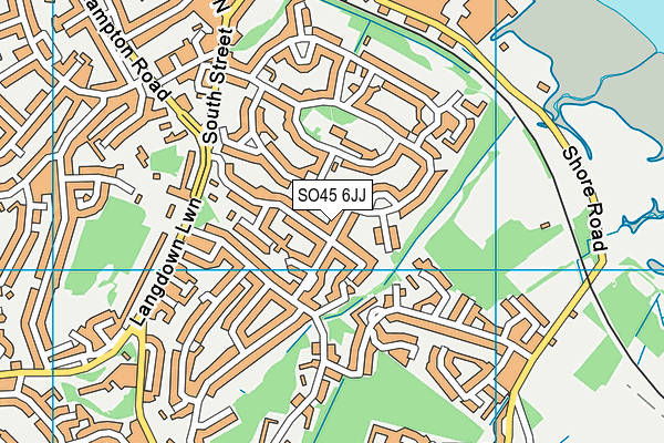 SO45 6JJ map - OS VectorMap District (Ordnance Survey)