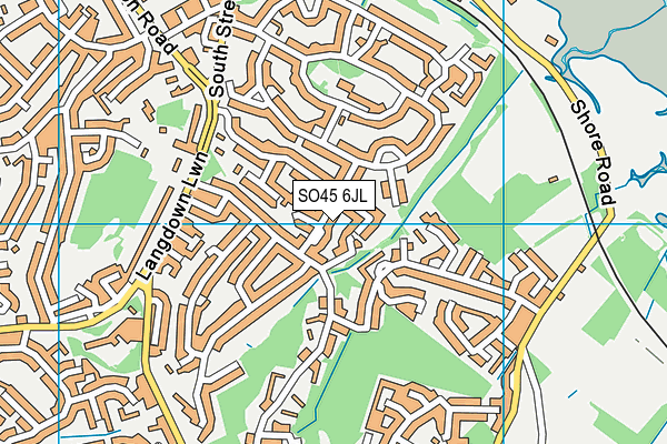 SO45 6JL map - OS VectorMap District (Ordnance Survey)