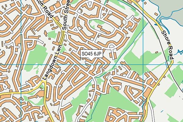 SO45 6JP map - OS VectorMap District (Ordnance Survey)